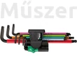 Wera 950/7 Hex-Plus Multicolour Magnet 1 Black Laser imbuszkulcs készlet mágneses funkcióval