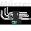 Wera 950/9 Hex-Plus 5 imbuszkulcs készlet krómozott