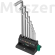 Wera 950/9 Hex-Plus 8 Imbuszkulcs készlet krómbevonat és mágnes