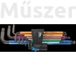 Wera 950/9 Hex-Plus Multicolour HF 1 Black Laser imbuszkulcs készlet tartó funkcióval