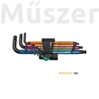 Wera 950/9 Hex-Plus Multicolour Imperial 2 Black Laser Imbuszkulcs készlet