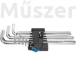Wera 950/9 L Hex-Plus HF1 imbuszkulcs készlet tartó funkcióval, krómozott