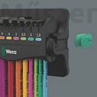 Wera 950/9 Hex-Plus Multicolour 3 Imbuszkulcs készlet mágnessel