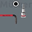 Wera 950/7 Hex-Plus Multicolour Magnet 1 Black Laser imbuszkulcs készlet mágneses funkcióval
