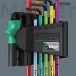 Wera 967/9 TX BO Multicolour 1 Torx kulcs készlet furattal ellátott csavarokhoz