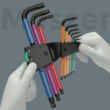 Wera 950/9 Hex-Plus Multicolour HF 1 Black Laser imbuszkulcs készlet tartó funkcióval