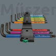 Wera 950/9 Hex-Plus Multicolour HF 1 Black Laser imbuszkulcs készlet tartó funkcióval