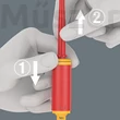 Wera 7440 Kraftform Kompakt VDE Szigetelt nyomaték csavarhúzó markolat, 0.3-1.2 Nm