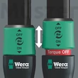 Wera Click-Torque Lock C 3 nyomatékkulcs irányváltóval, 1/2