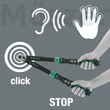 Wera Click-Torque Lock C 3 nyomatékkulcs irányváltóval, 1/2