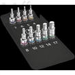 Wera 8740 C HF 1 Zyklop Bit Socket Set, gépi dugókulcs imbusz készlet szerszámtartó funkcióval 9 db, 1/2