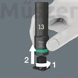 Wera 8790 C Impaktor Deep Set 1, gépi dugókulcs készlet 11 db, 1/2
