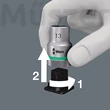 Wera 8740 C HF 2 Zyklop Bit Socket Set, gépi dugókulcs készlet szerszámtartó funkcióval 6 db, 1/2