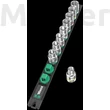 Wera Magnetic Socket Rail C 4 Zyklop Socket Set, gépi dugókulcs készlet 9 db, 1/2