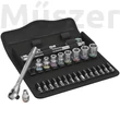 Wera 8100 SA 10 Zyklop Metal Rachet Set fém áttolós racsnis szerszámkészlet, 28 db
