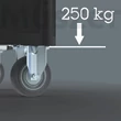 Wera 9702 Stainless XXL 2, szerszámos kocsi 202 db szerszámmal
