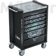 Wera 9705 Stainless 1, szerszámos kocsi 177 db szerszámmal