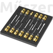 Wera 9714 Foam Insert The Chisel Screwdriver Set 1, véső-csavarhúzó készlet, metrikus, 13 db