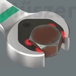 Wera 9735 Foam Insert 6007 Joker Set 1, csillag-gyűrűs villáskulcs készlet, metrikus, 12 db