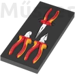 Wera 9784 Foam Insert KNIPEX Pliers Set VDE 1, szigetelt fogókészlet, 3 db