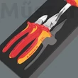 Wera 9784 Foam Insert KNIPEX Pliers Set VDE 1, szigetelt fogókészlet, 3 db