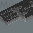 Wera 9784 Foam Insert KNIPEX Pliers Set VDE 1, szigetelt fogókészlet, 3 db