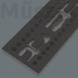 Wera 9827 Foam Insert 8007 A VDE Zyklop VDE ratchet set 1 habtálca