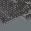 Wera 9853 Foam Insert Kraftform Kompakt Maintenance Set 1 habtálca