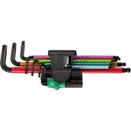 Wera 950/7 Hex-Plus Multicolour Magnet 1 Black Laser imbuszkulcs készlet mágneses funkcióval