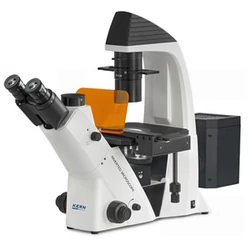 Kern OCM 168 Inverz fluorszcens mikroszkóp Tubus típusa: Trinokuláris Megvilágítás típusa (áteresztő): LED Nagyító objektívek: 10×, 20×, 40×, PH 20×