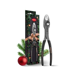 KNIPEX 82 01 200 S02 2025 Karácsonyi TwinGrip kiadás, csúszócsuklós markoló fogó 200 mm