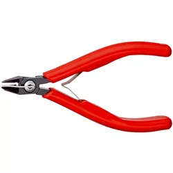 KNIPEX 75 12 125 precíziós oldacsípőfogó, szerszámacél, huzalszorítóval, 125 mm