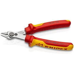 KNIPEX 78 06 125 VDE szigetelt elektronikai csípőfogó, 125 mm