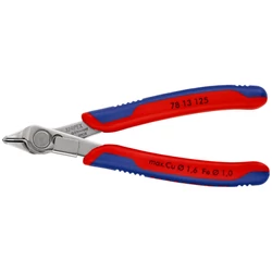 KNIPEX 78 13 125 precíziós vágófogó, rozsdamentes acél, huzalszorítóval, 125 mm
