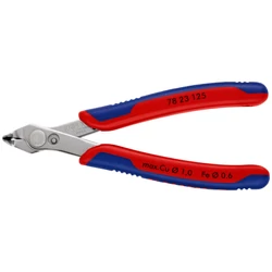 KNIPEX 78 23 125 precíziós vágófogó, rozsdamentes acél, hajlított vágócsúcs, 125 mm