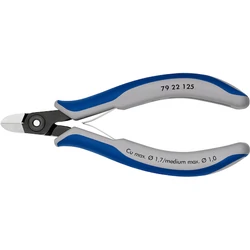 KNIPEX 79 22 125 precíziós elektronikai oldalcsípőfogó, kis fazettával, 125 mm