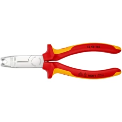 KNIPEX 13 46 165 VDE 1000 V szigetelt huzalcsupaszító-köpenyeltávolító fogó, 165 mm