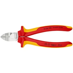 KNIPEX 14 26 160 VDE 1000 V szigetelt huzalcsupaszító-oldalcsípő fogó, 160 mm