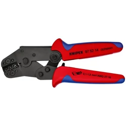 KNIPEX 97 52 14 krimpelő fogó szigeteletlen préselhető csúszósaruhoz, 12...16 AWG, 1.5...10 mm2 keresztmetszetű kábelekhez