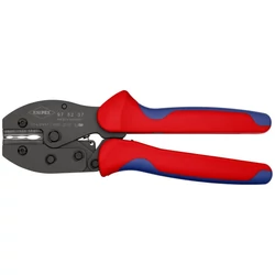 KNIPEX 97 52 37 PreciForce önbeállító krimpelő fogó szigetelt hőre zsugordó csatlakozókhoz kábelsarukhoz és kábelösszekötőkhöz, 10...20 AWG, 0.5...6 mm2 keresztmetszetű kábelekhez