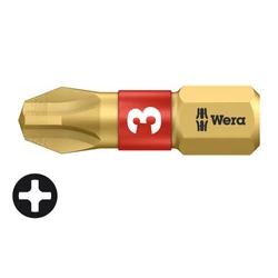 Wera 851/1 BDC Bit, BiTorziós gyémánthegyű kereszthornyos (PH) bit, PH 3 x 25 mm