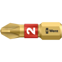 Wera 851/1 BDC Bit, BiTorziós gyémánthegyű kereszthornyos (PH) bit, PH 2 x 25 mm