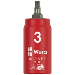 Wera 8740 A VDE HF Zyklop imbusz dugókulcs, 1/4&quot; csatlakozás, 3 x 45 mm