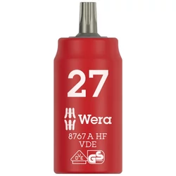 Wera 8767 A VDE HF TORX Zyklop szigetelt dugókulcs, 1/4&quot; csatlakozás, TX 27 x 36 mm