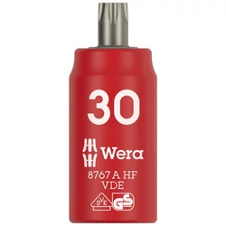 Wera 8767 A VDE HF TORX Zyklop szigetelt dugókulcs, 1/4&quot; csatlakozás, TX 30 x 36 mm