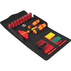 Wera Kraftform Kompakt VDE 24 Allrounder Set 1 szigetelt racsnis csavarhúzó készlet