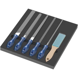 Wera 9783 Foam Insert Pferd File Set 1, reszelő készlet, metrikus, 6 db