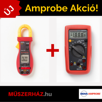 Amprobe ACD-10 Plus Kit 600A AC digitális lakatfogó + Amprobe AM-500 multiméter