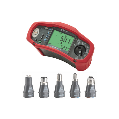 Amprobe ProInstall 100 KIT1 univerzális érintésvédelmi műszer + Lámpa foglalat adapter készlet