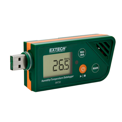 Extech RHT30 Hőmérsékletmérő és páratartalom adatgyűjtő